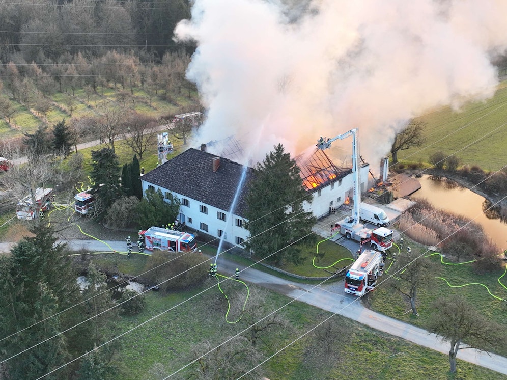 Großbrand für die Feuerwehr in Wieselburg 