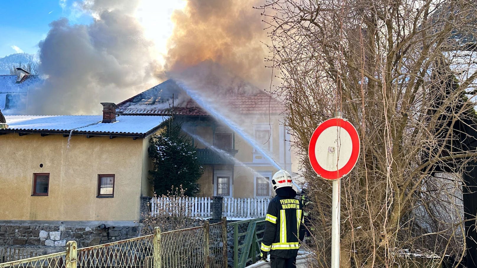 Großbrand im Bezirk Amstetten