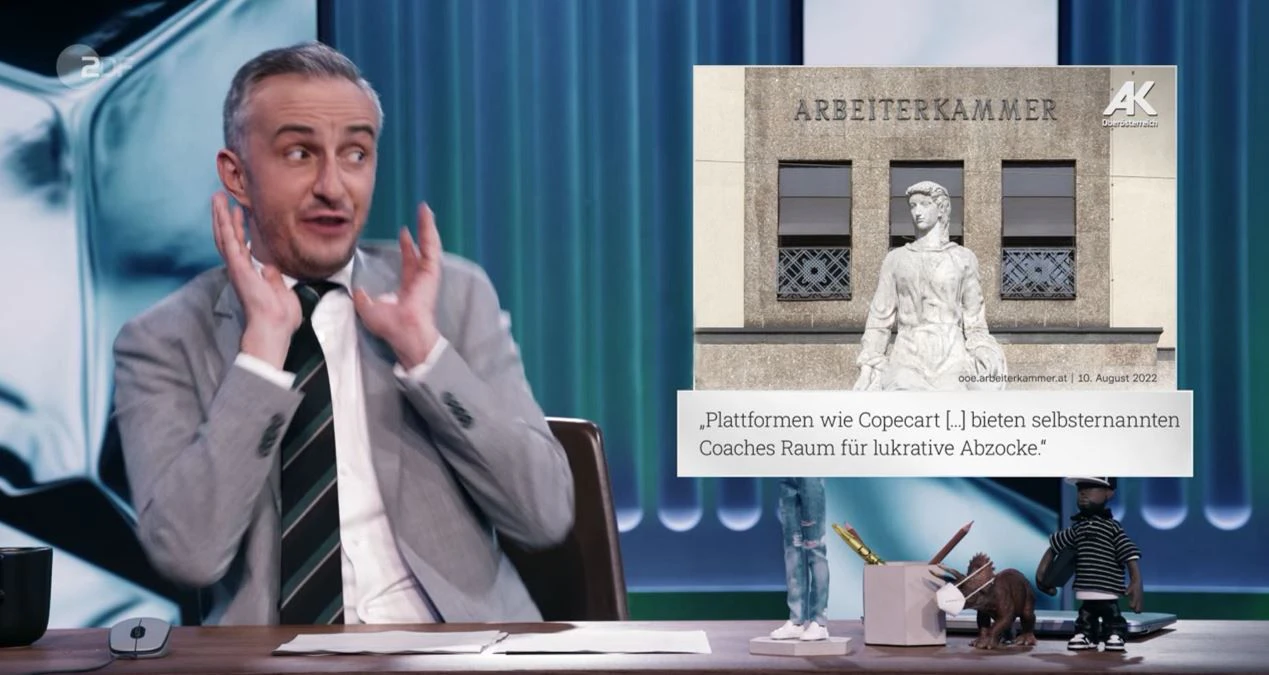 Machte jetzt Werbung für Oberösterreichs fleißige Konsumentenschützer: Jan Böhmermann.