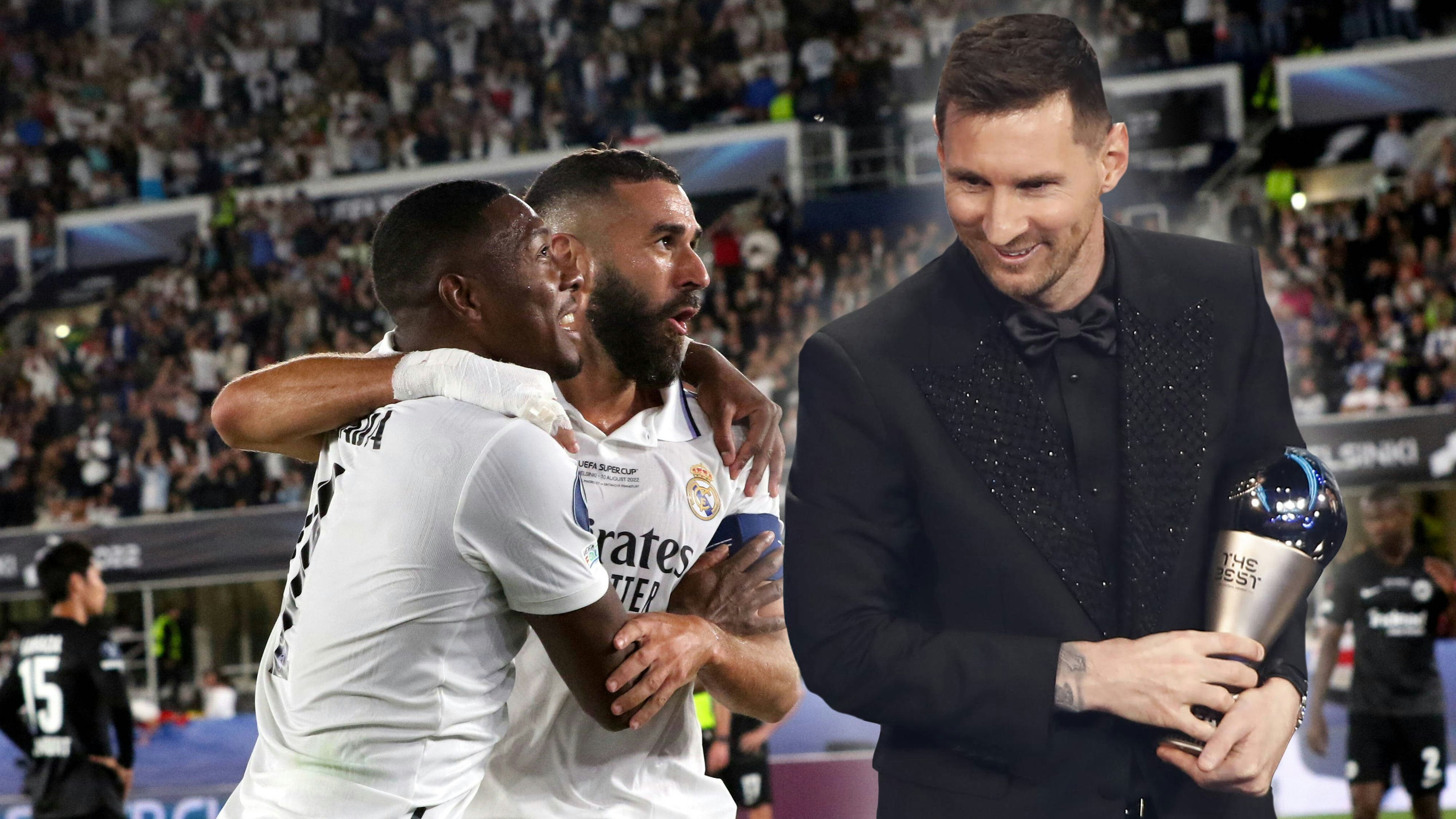 Lionel Messi (r.) ist Weltfußballer – auch dank David Alaba (l.).