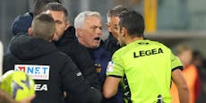 Star-Coach Mourinho beleidigt Schiri, fliegt vom Platz
