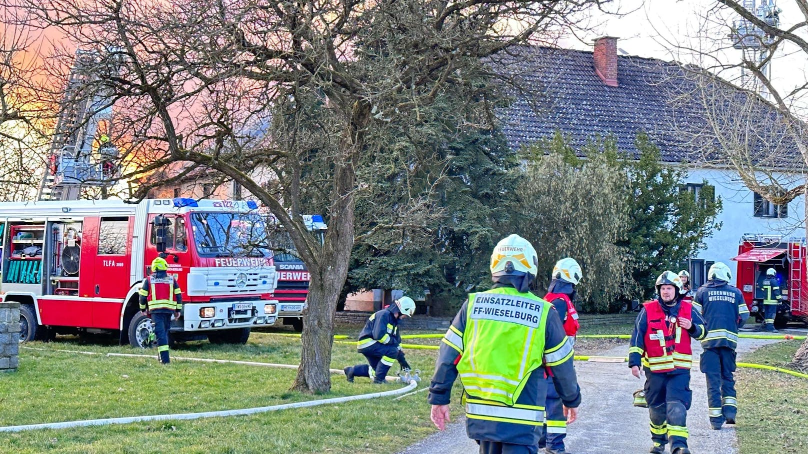 Großbrand für die Feuerwehr nahe Wieselburg