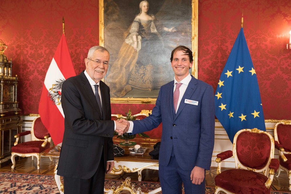 Rainer Predl beim Bundespräsidenten