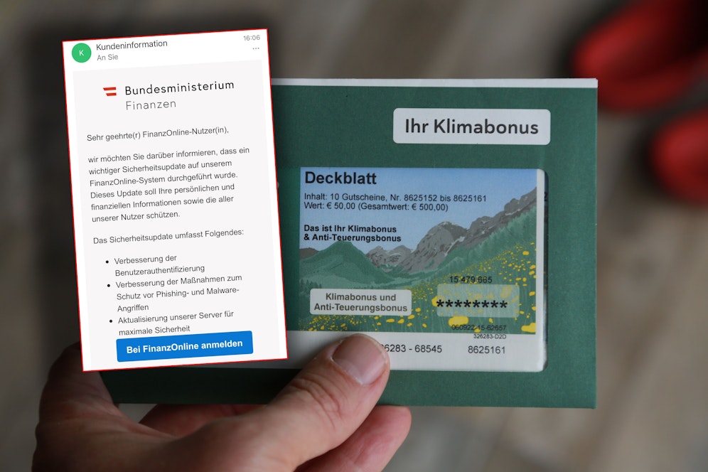 Derzeit kursieren Fake-Mails des Finanzministeriums – ein <em>