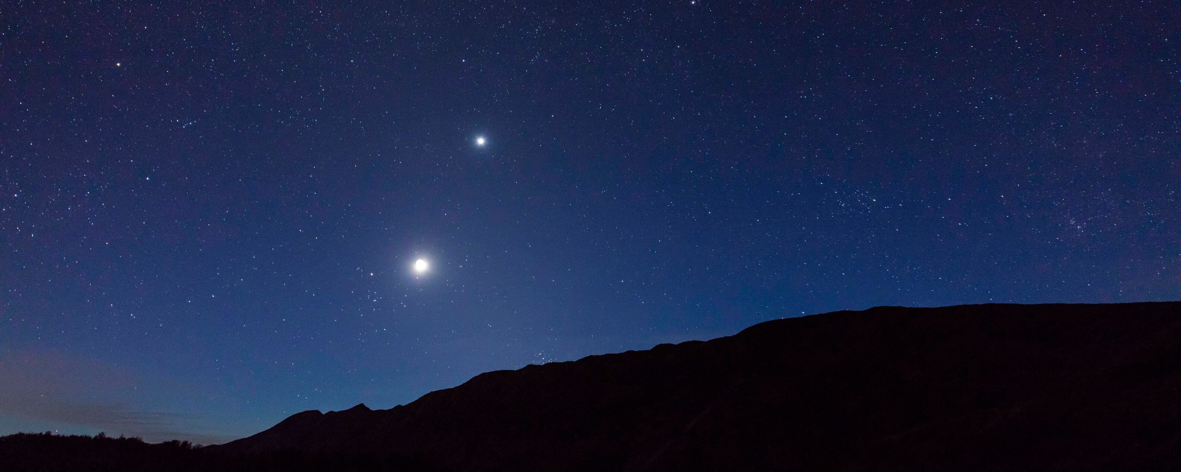 In den letzten Wochen kamen sich die beiden Planeten Venus und Jupiter immer näher.