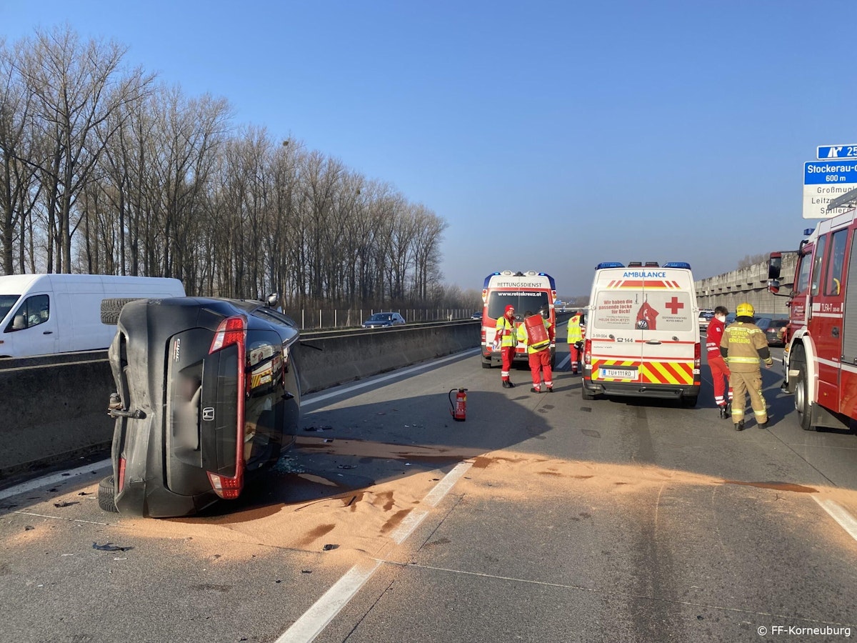 Massenkarambolage auf der A22