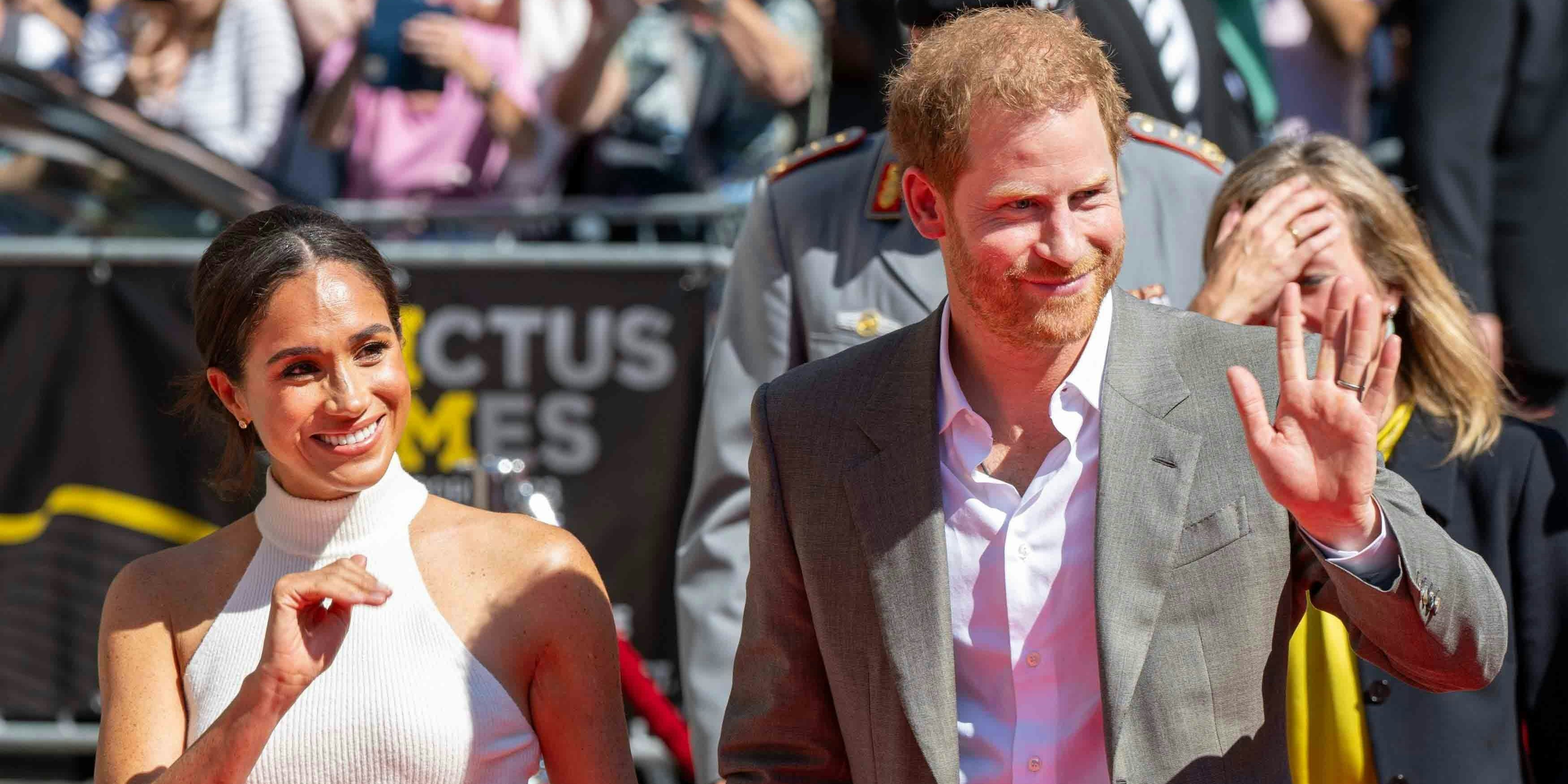 Prince Harry und Meghan lassen sich die Laune nicht verderben.