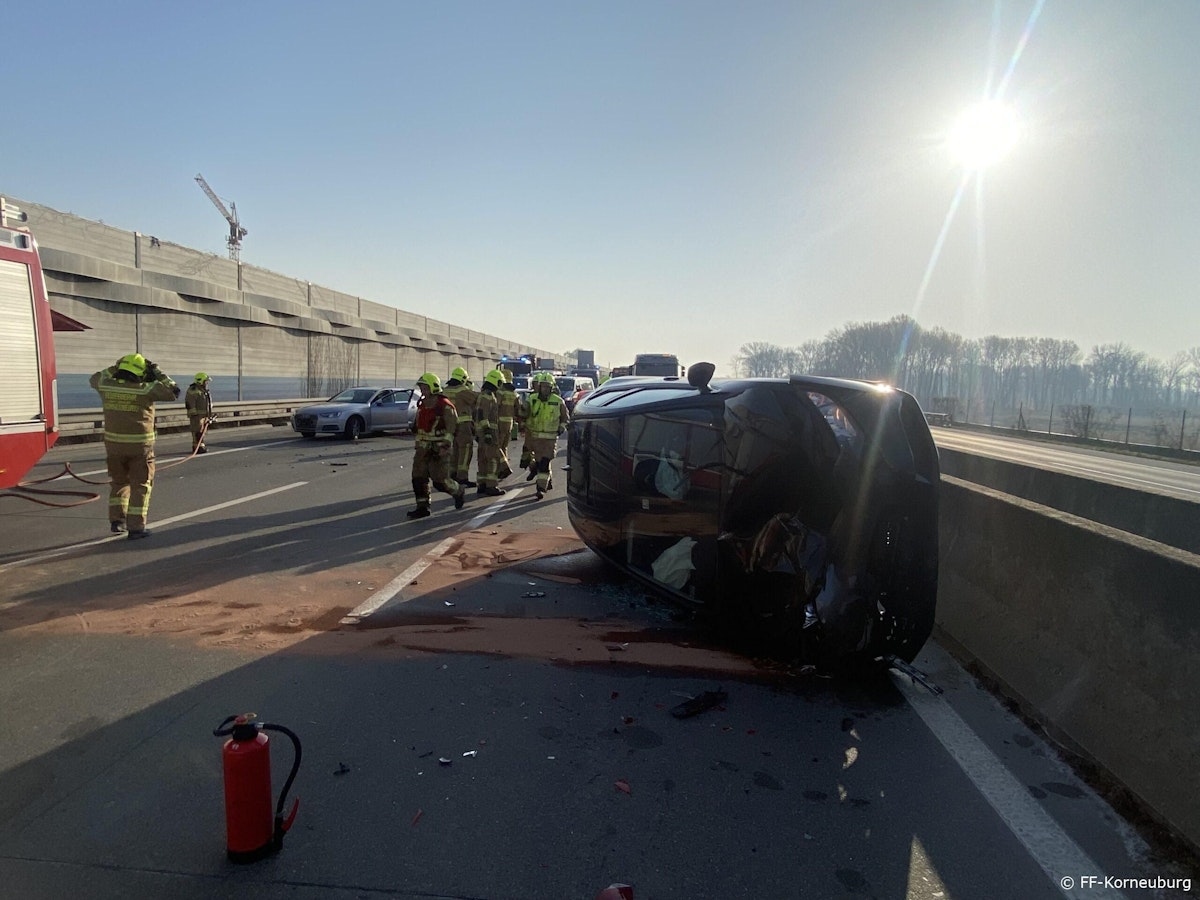 Massenkarambolage auf der A22