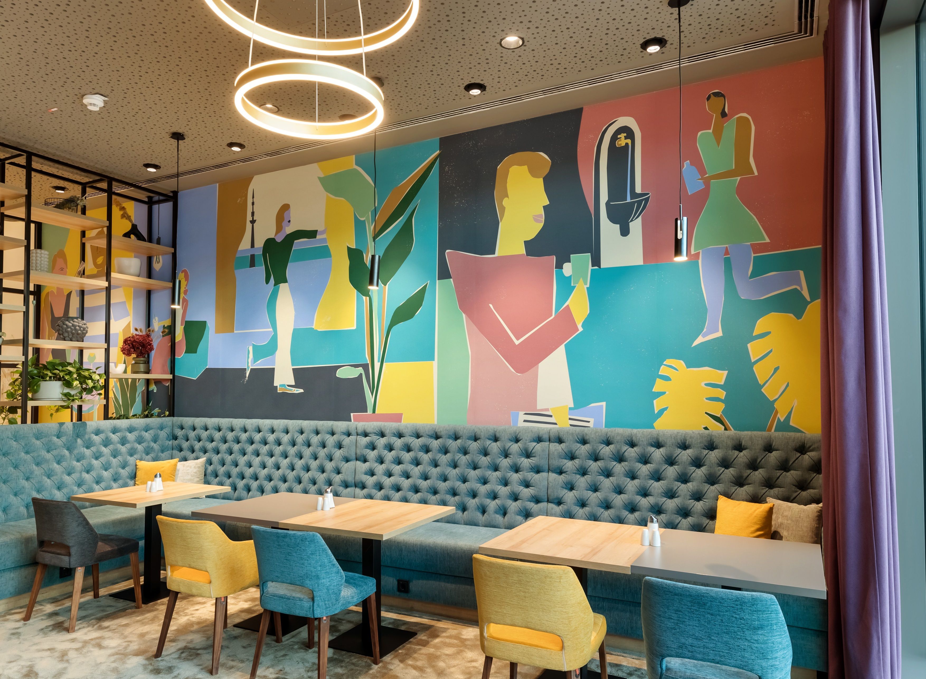 Die Bassena wurde auch im Wandbild verewigt.