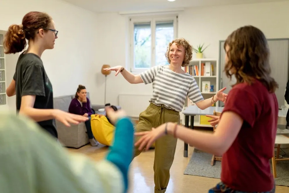 Susanne Kotschnig ist eine der Leiterinnen der Theatergruppe Drama Baby, Drama.