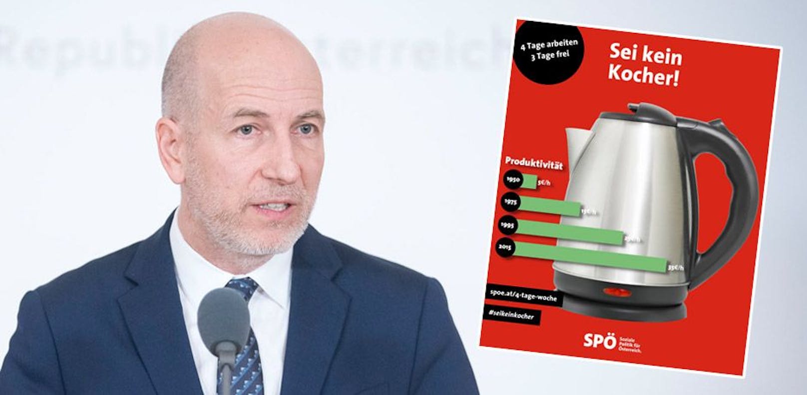"Sei kein Kocher" – SPÖ stichelt gegen Arbeitsminister