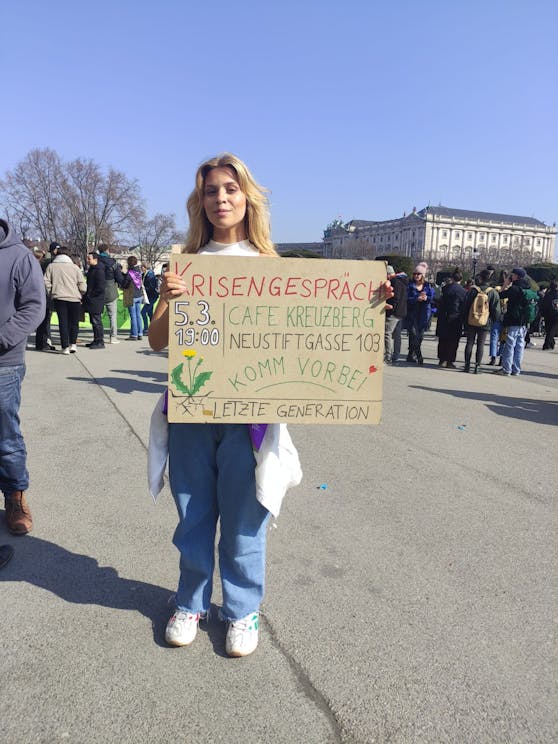 Anja Windl ist heute beim Klimastreik in Wien mit dabei.