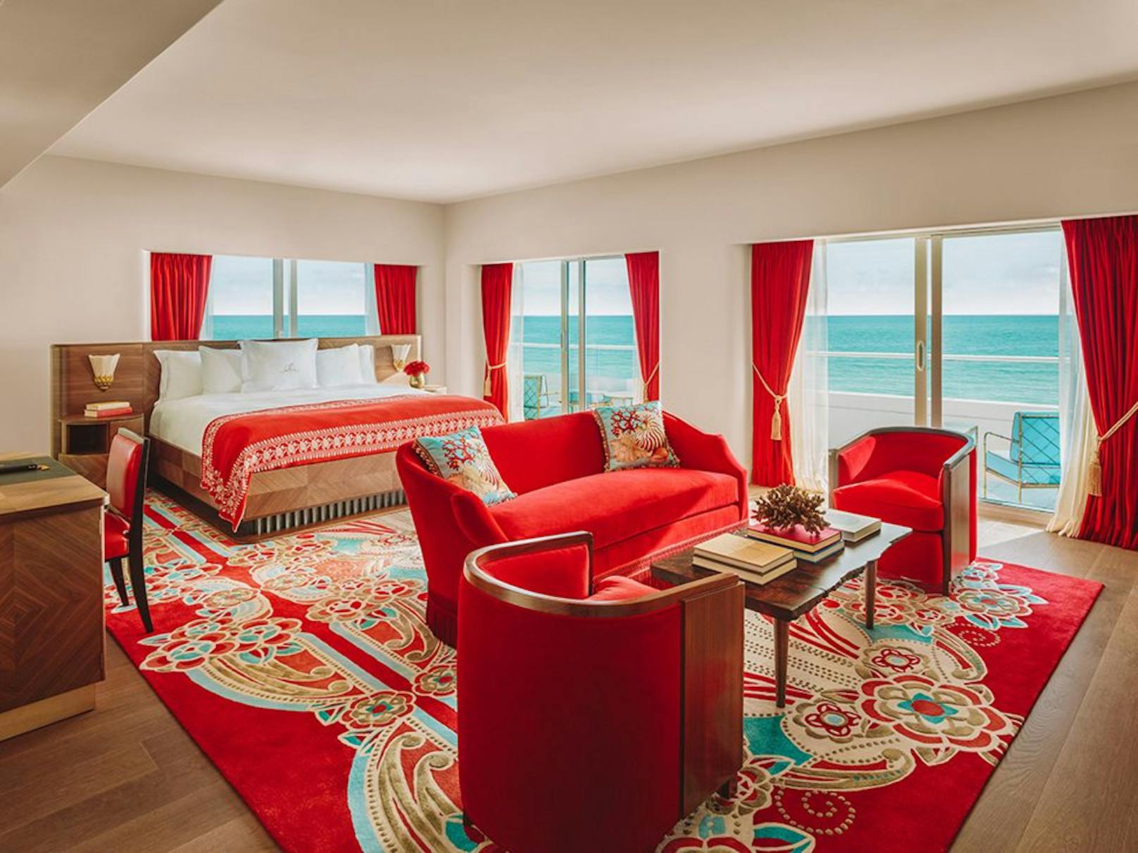 Die farbenfrohen Zimmer sind im Design des "Art Déco" mit einem Hauch des 50er-Jahre-Glamours und einem südamerikanischen Touch gehalten