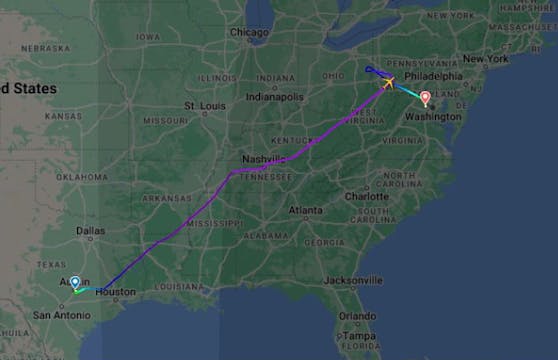 Lufthansa-Flug LH469 wurde auf dem Weg von Texas nach Frankfurt über der US-Ostküste von heftigen Turbulenzen getroffen.&nbsp;