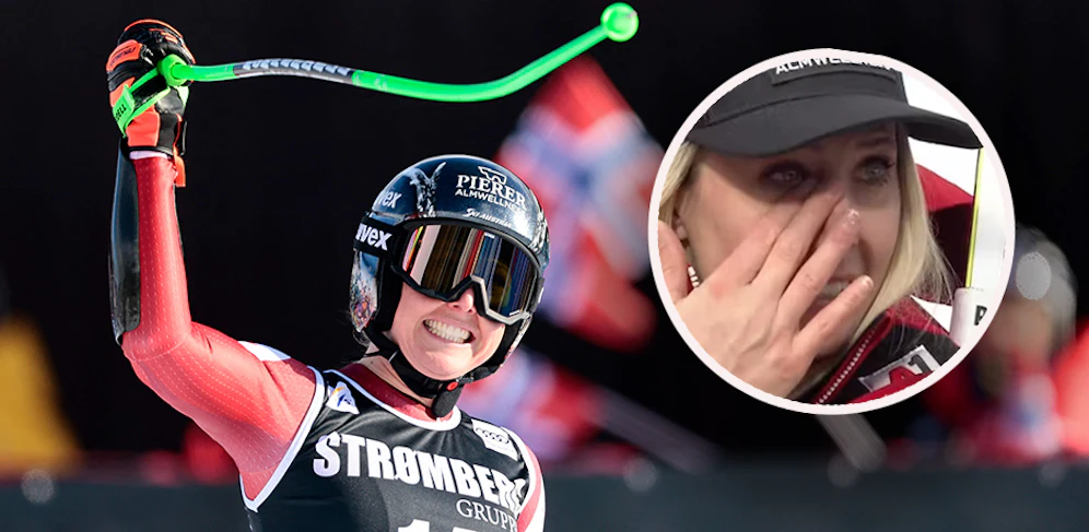 Vor fünf Tagen weinte Conny Hütter noch im TV, nun siegte sie in Kvitfjell. 
