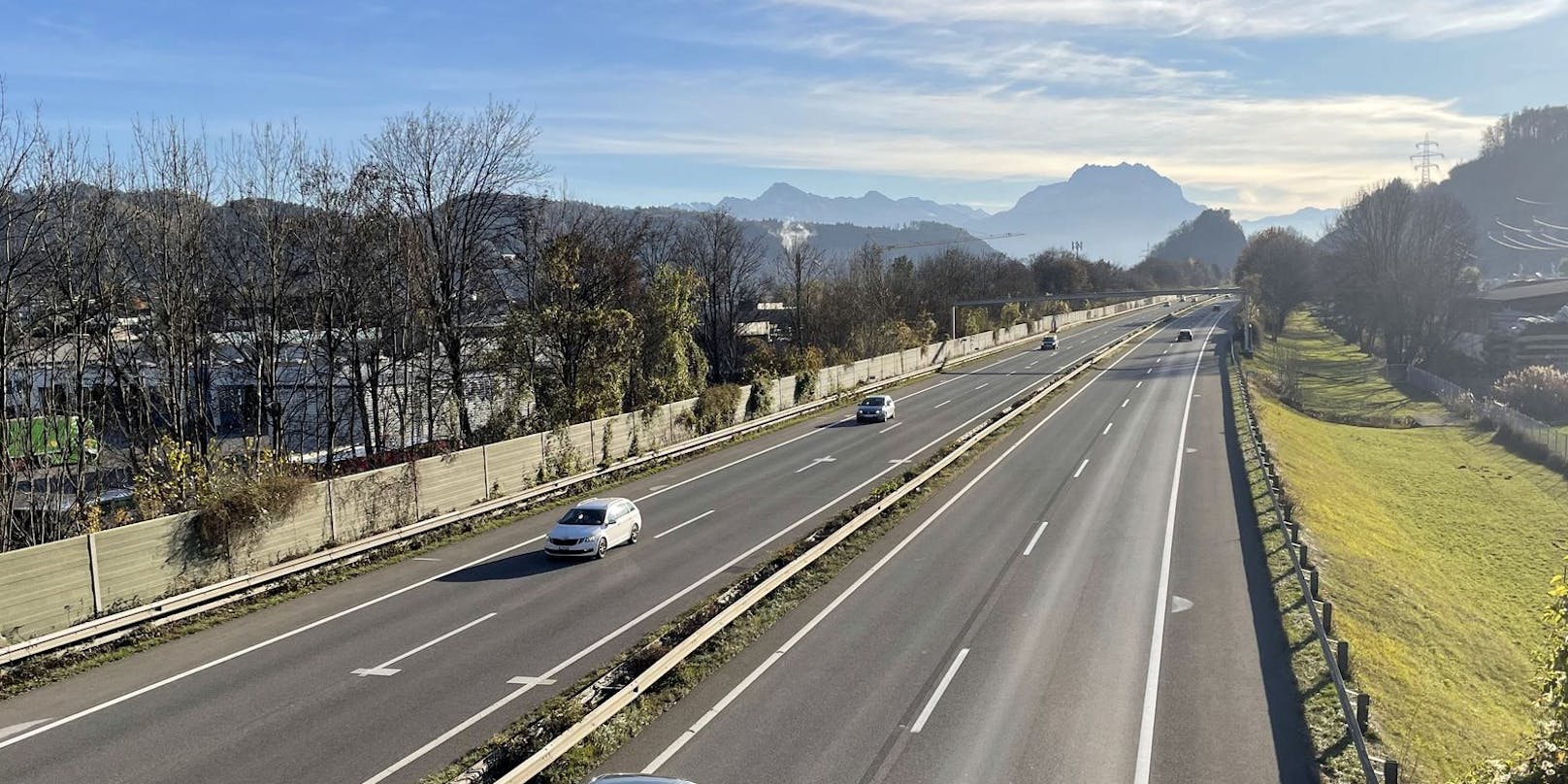 Auf der A 14 in Vorarlberg kam es zu einer Massenkarambolage. (Symbolbild)