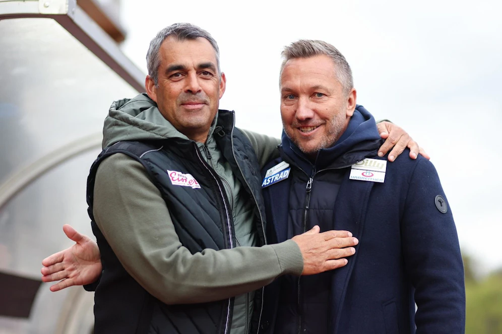 Robin Dutt und Manfred Schmid