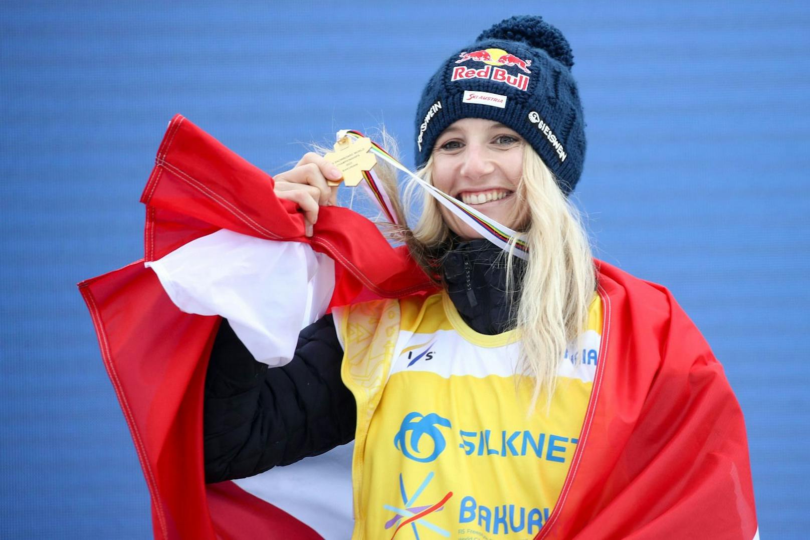 Anna Gasser holt ihre zweite WM-Goldmedaille. 