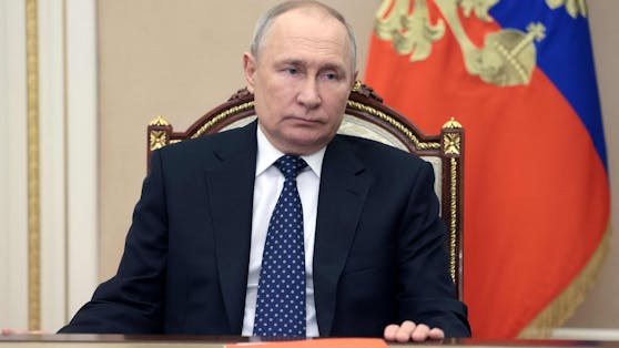 Russlands Präsident Wladimir Putin&nbsp;im Moskauer Kreml. Das Foto soll am 3. März 2023 aufgenommen worden sein.