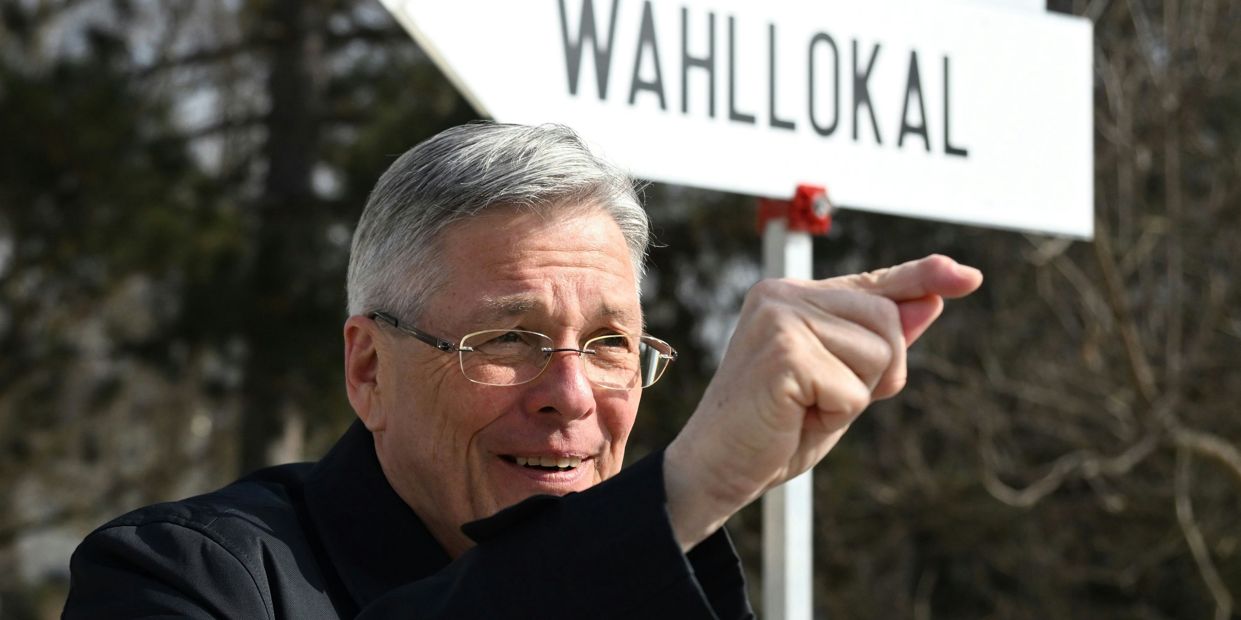 SPÖ-Spitzenkandidat Landeshauptmann Peter Kaiser anlässlich der Stimmabgabe am Sonntag, 5. März 2023, in Klagenfurt.