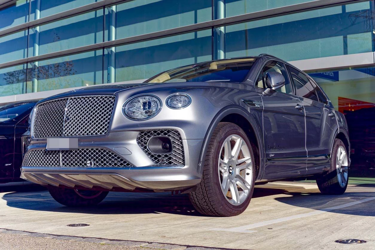 Teile einer in Traunkirchen abgestellten Luxuslimousine wurden von unbekannten Tätern gestohlen.