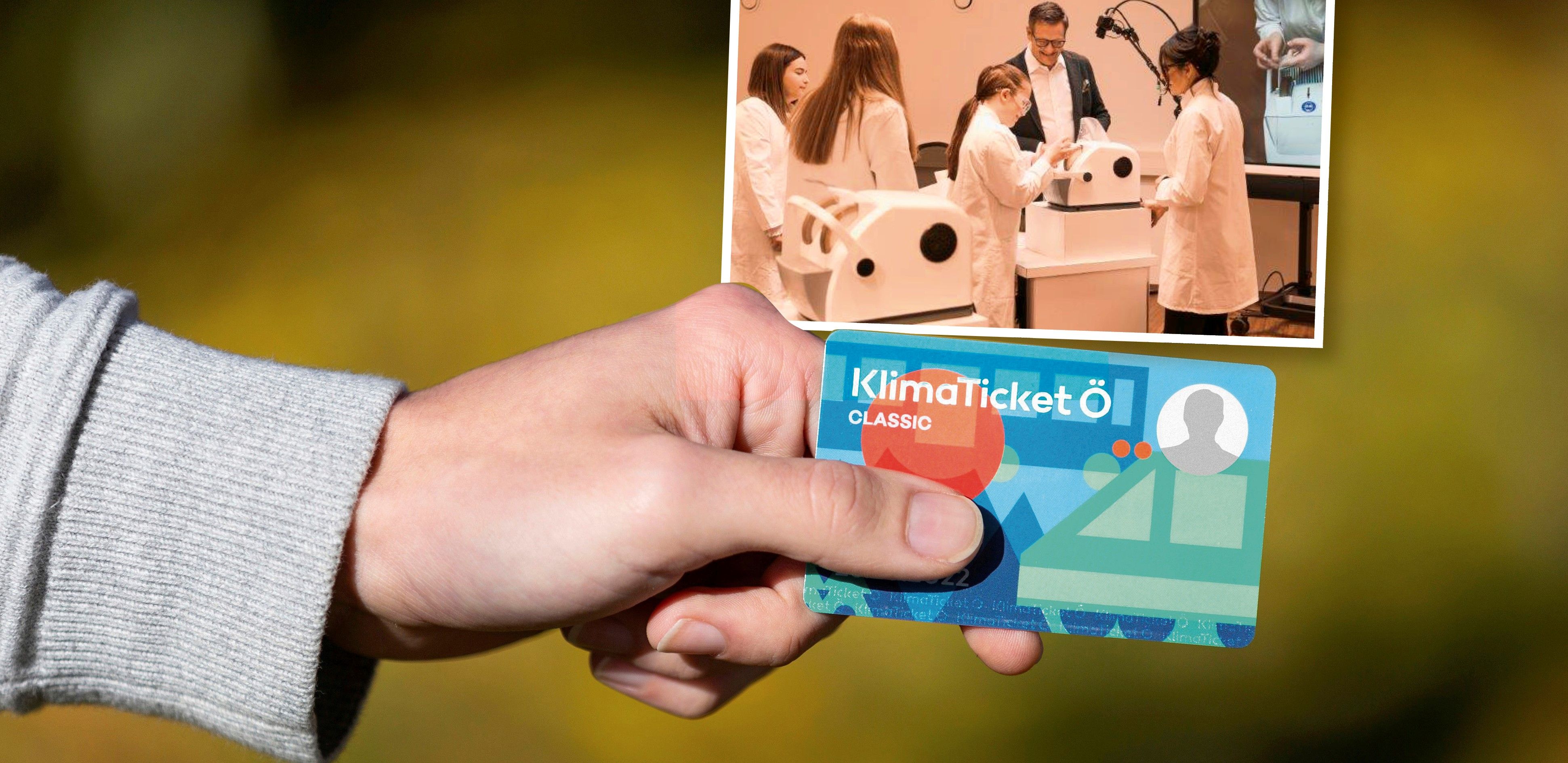 Hartlauer hat eine neue Werkstätte eröffnet; seinen Auszubildenden schenkt er die Öffi-Karte.