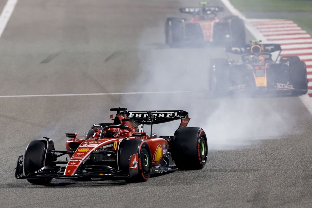 Ferrari-Star Charles Leclerc fällt in Bahrain aus.