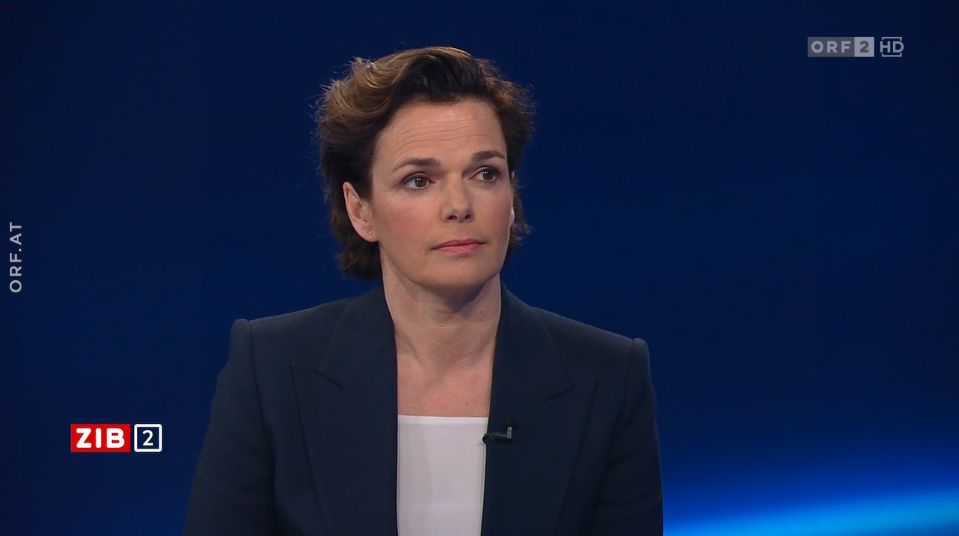 Pamela Rendi-Wagner in der ZIB2 mit Armin Wolf am 6. März 2023 auf ORF2.