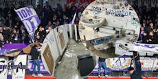 Austria-Fans verwüsten in Ried das Stadion-WC