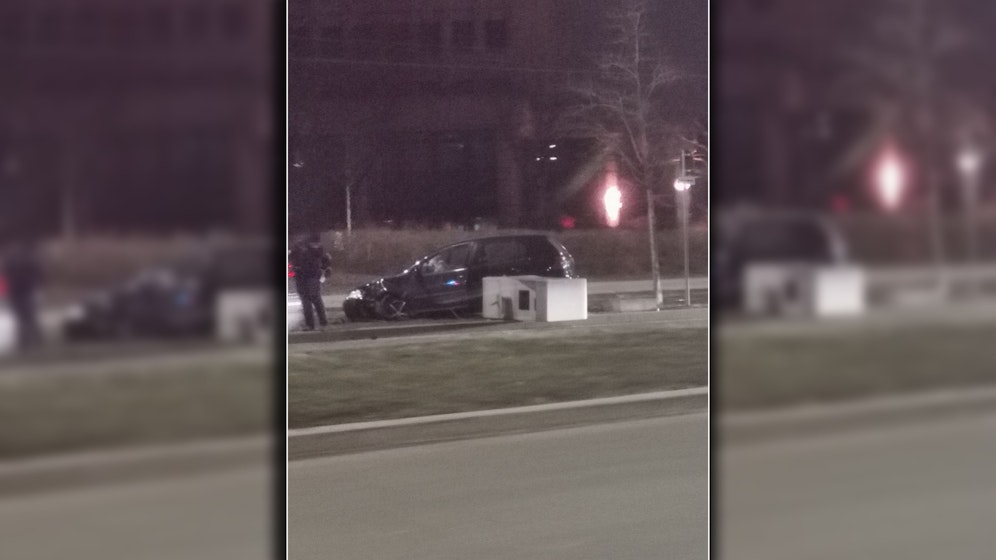 Am Landstraßer Gürtel kam es am Sonntag zu einem kuriosen Unfall.