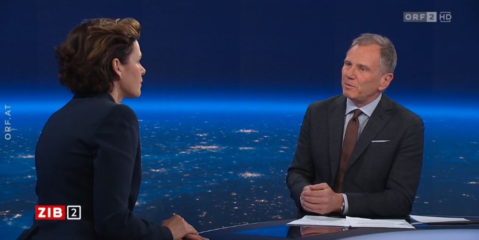 Pamela Rendi-Wagner in der ZIB2 mit Armin Wolf am 6. März 2023 auf ORF2.