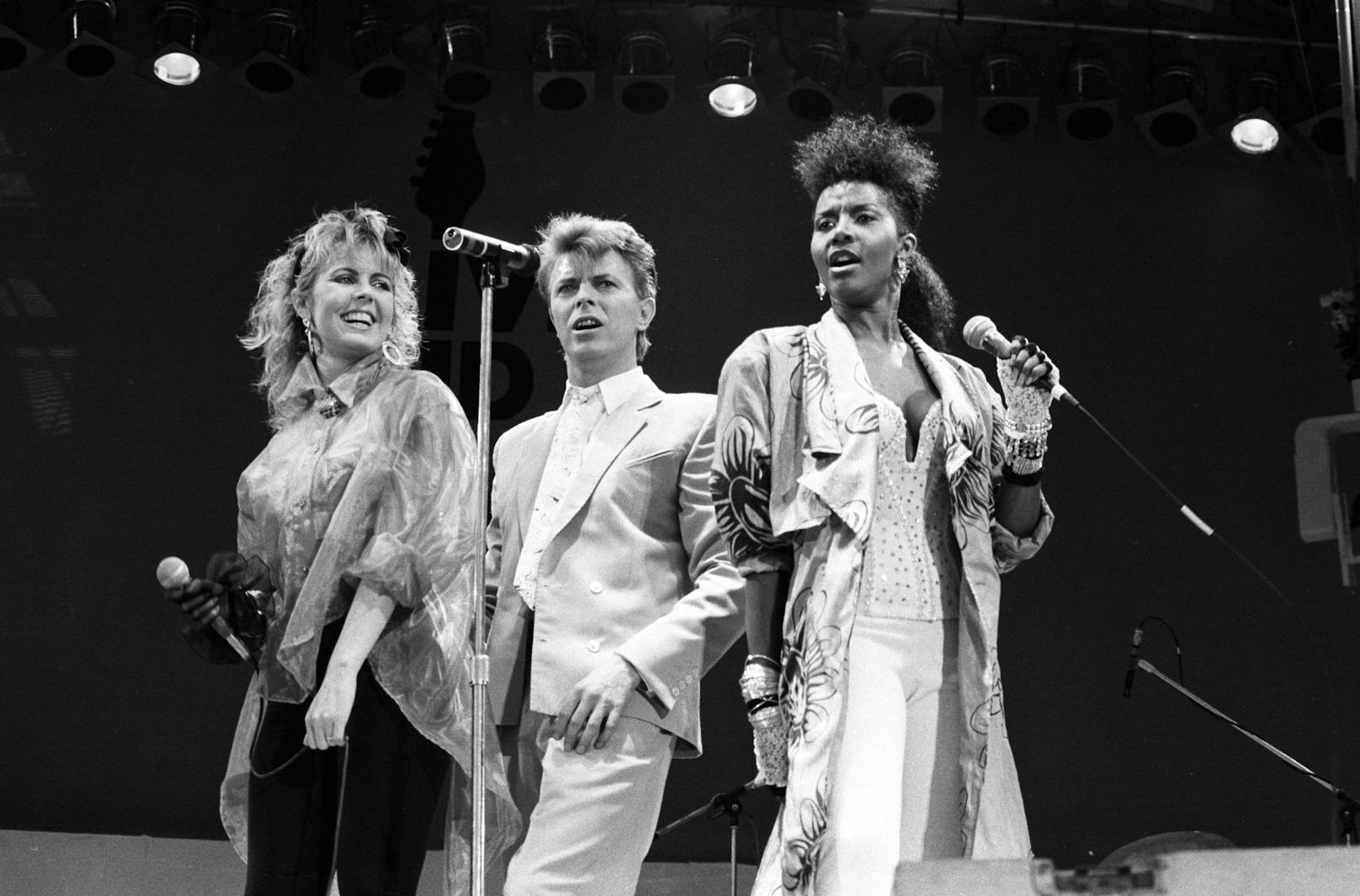 Auch David Bowie war beim Live-Aid-Konzert 1985 dabei.