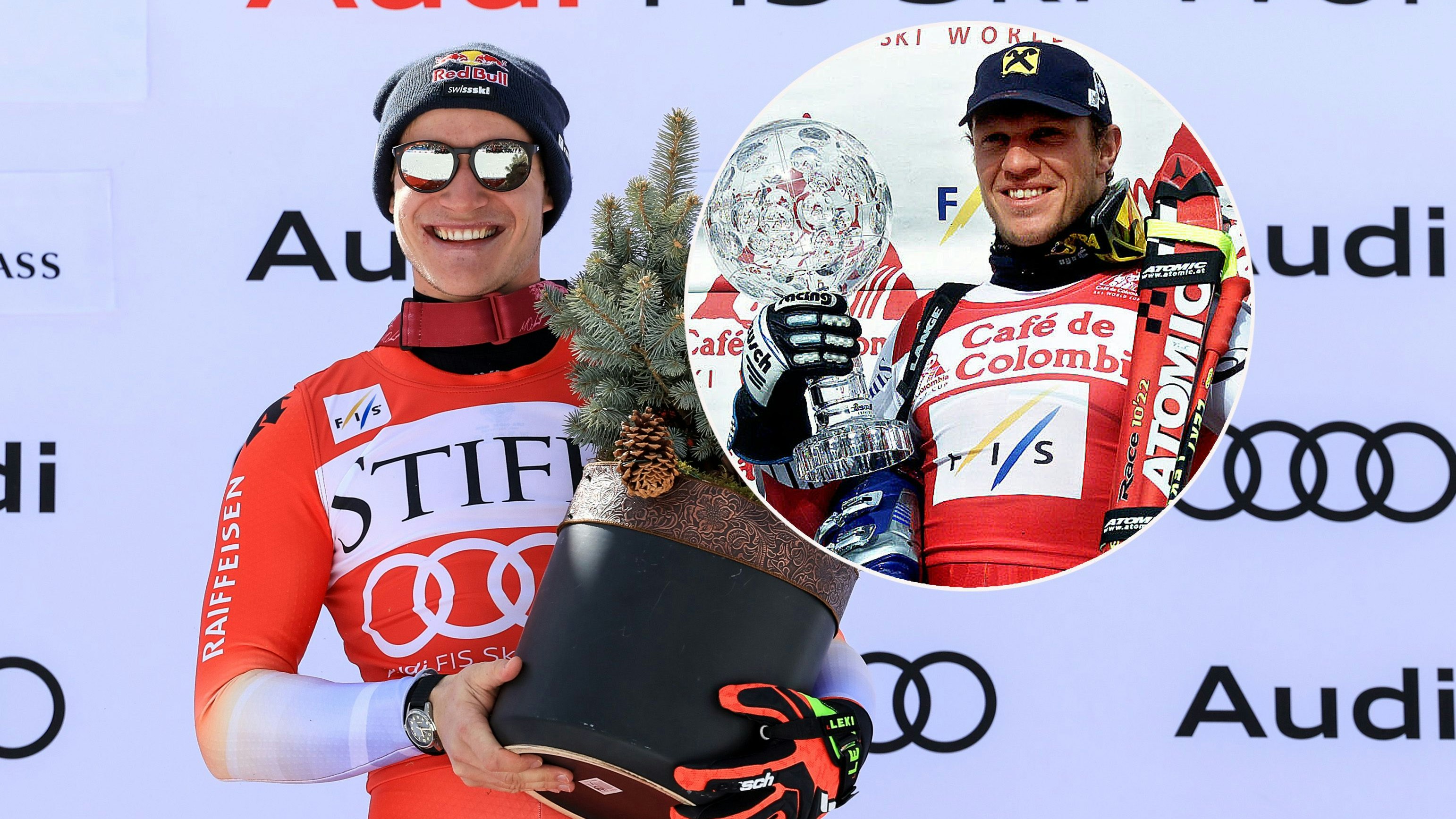 Marco Odermatt ist auf den Spuren von Hermann Maier.