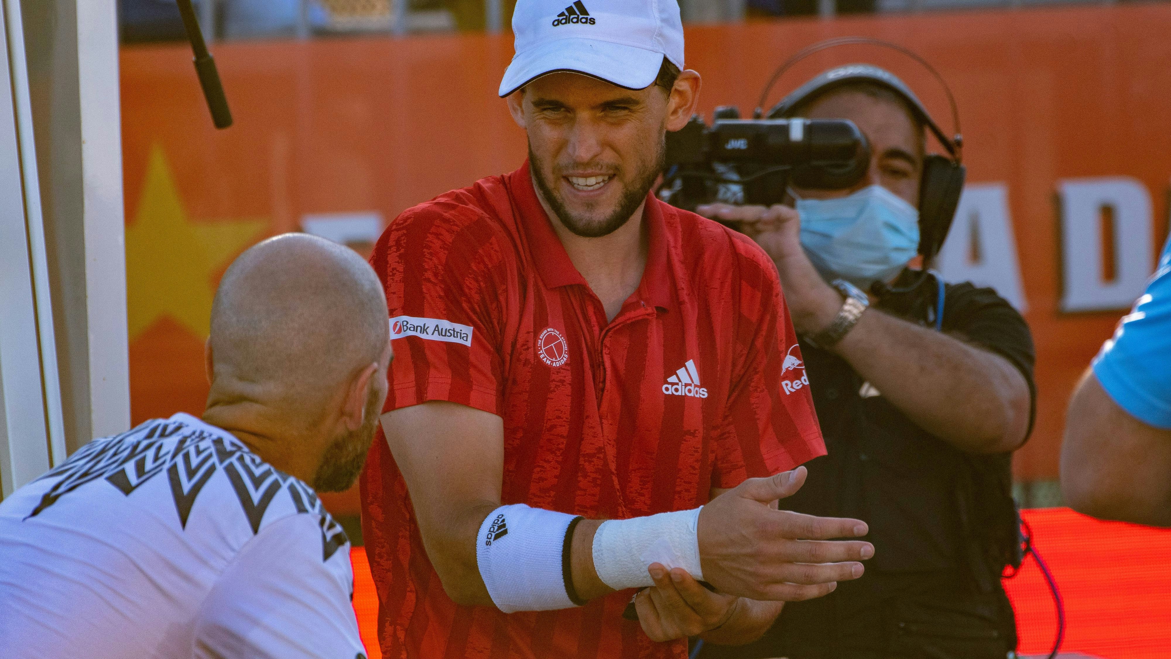 Hier merkte Dominic Thiem 2021, dass das Gelenk lädiert ist.