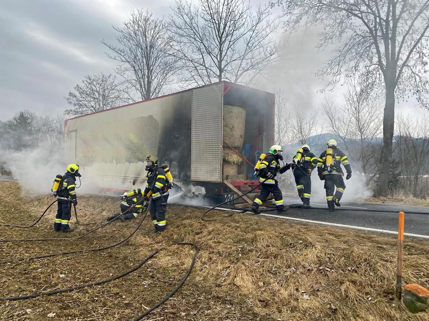 Die Feuerwehr war rasch vor Ort und konnte den Brand schnell löschen.