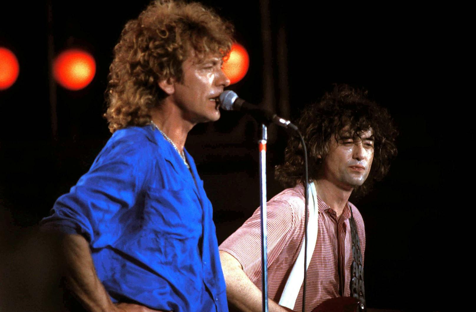 Led Zeppelin waren 1985 auch dabei.