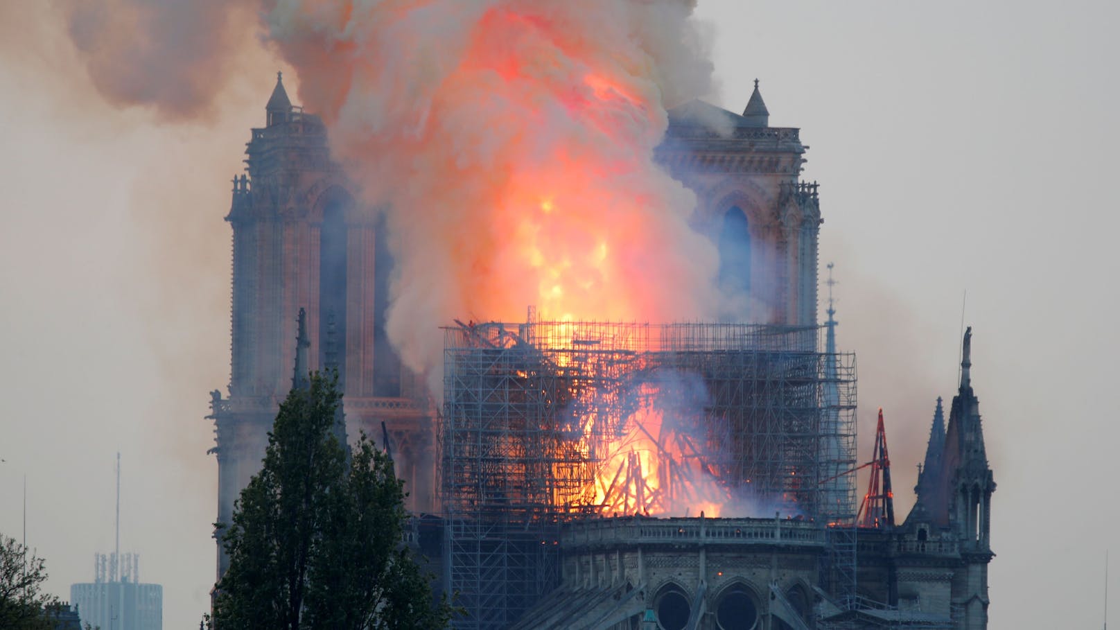 Am 15. April 2019 kam es zu einem Großbrand im Notre Dame.