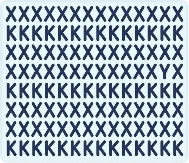 Findest du den falschen Buchstaben innerhalb von 13 Sekunden?