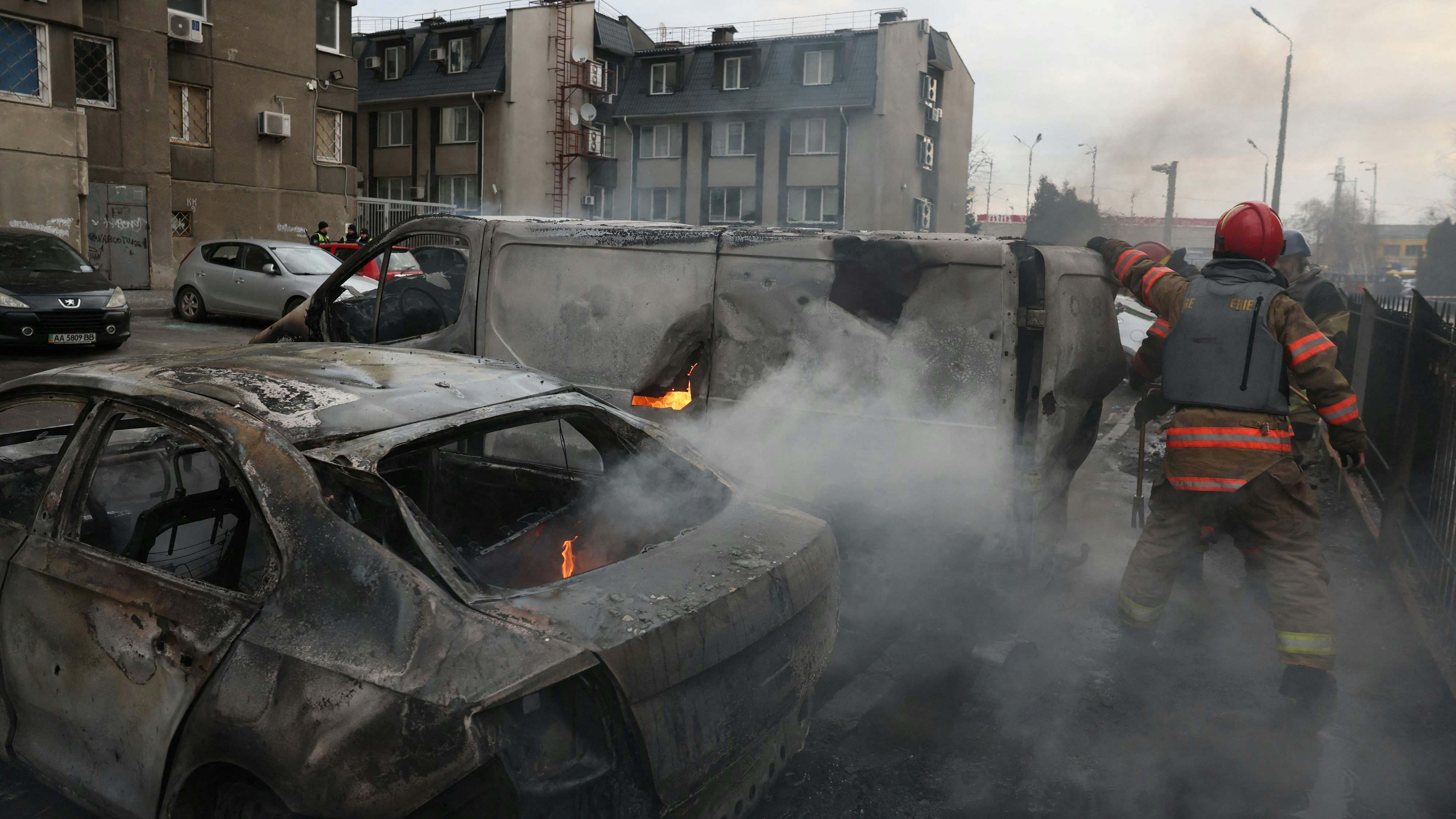 In Kiew kam es zu Explosionen in einem Viertel im Süden.