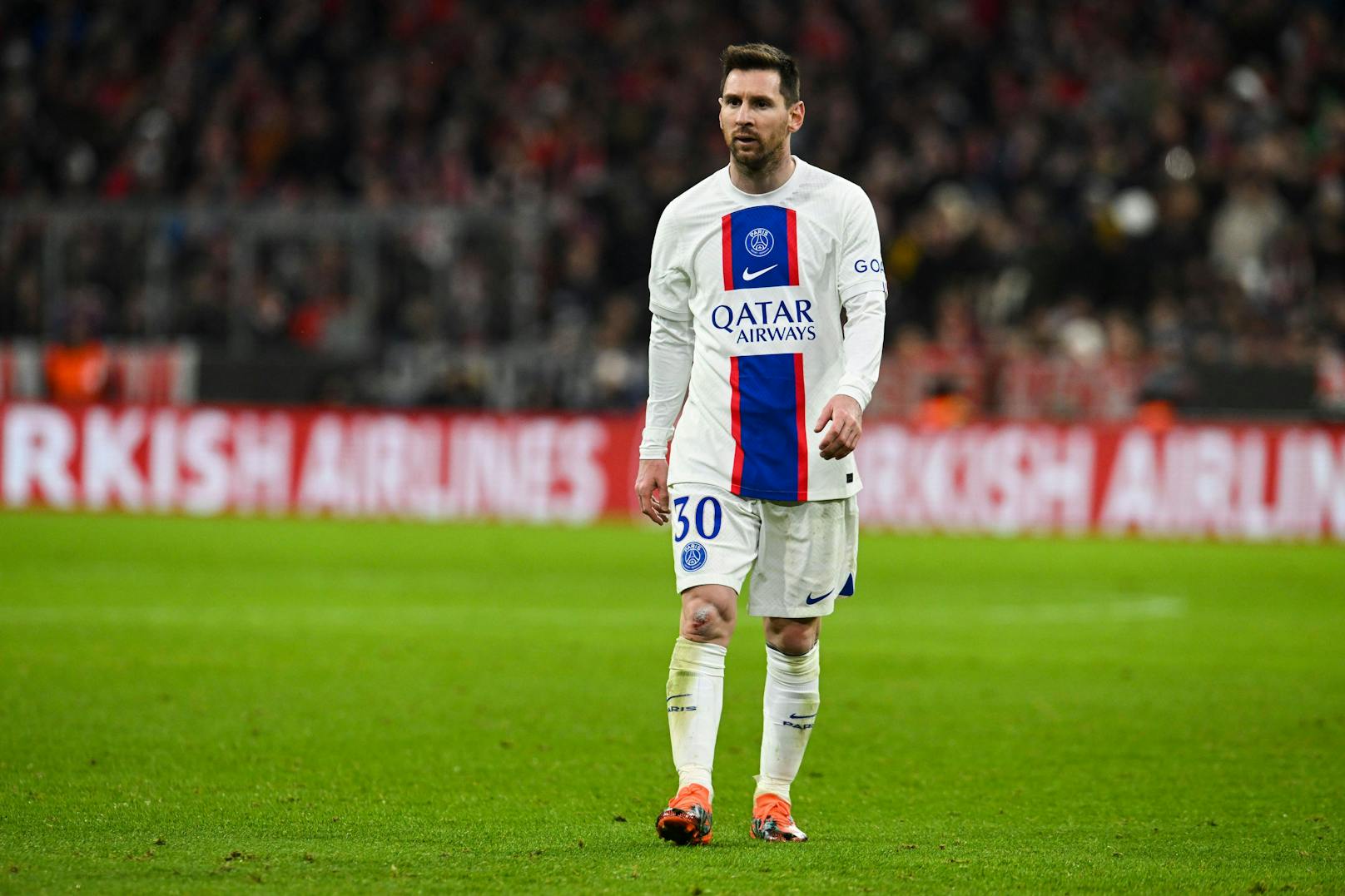 Lionel Messi war nach dem Schlusspfiff in den Katakomben unauffindbar. 