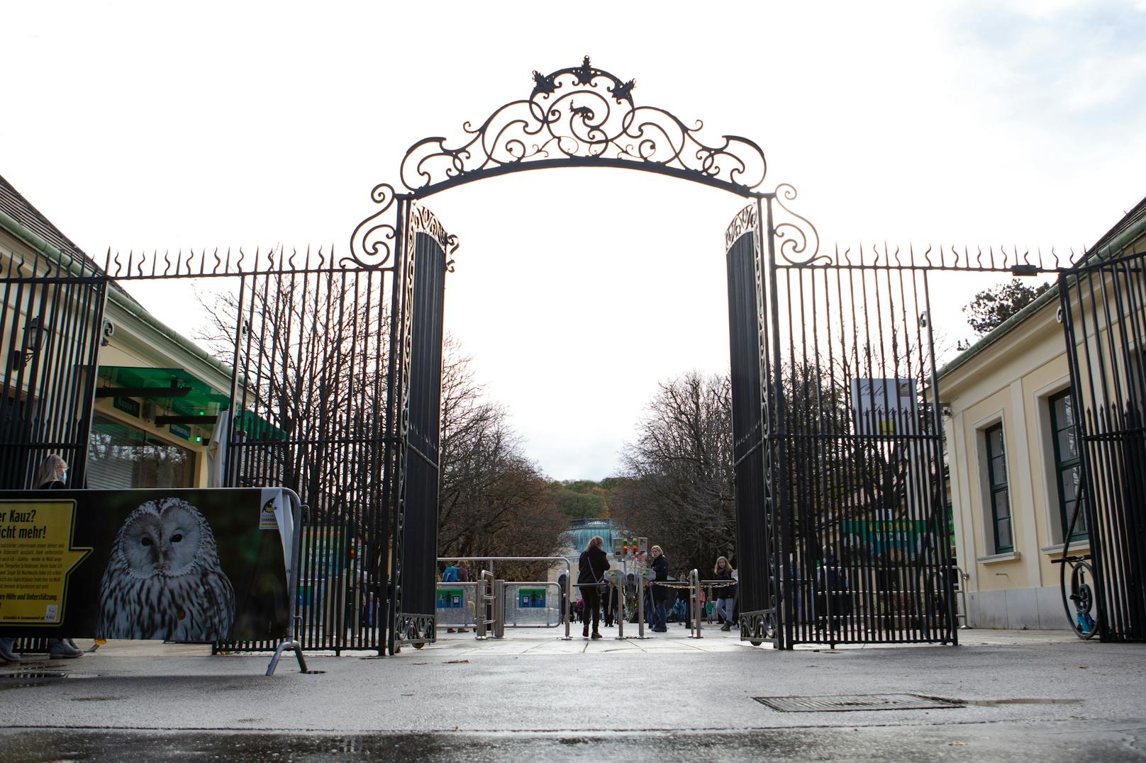 Die Tore des Tiergartens Schönbrunn bleiben wegen des Sturms am Samstag geschlossen. Archivbild