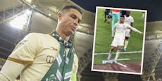 Messi-Provokation: Wut-Ronaldo kickt Flasche weg