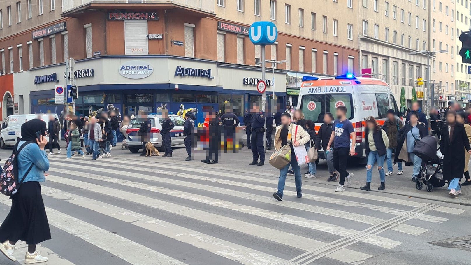 Heftiger Unfall am Freitag am Wiener Keplerplatz.