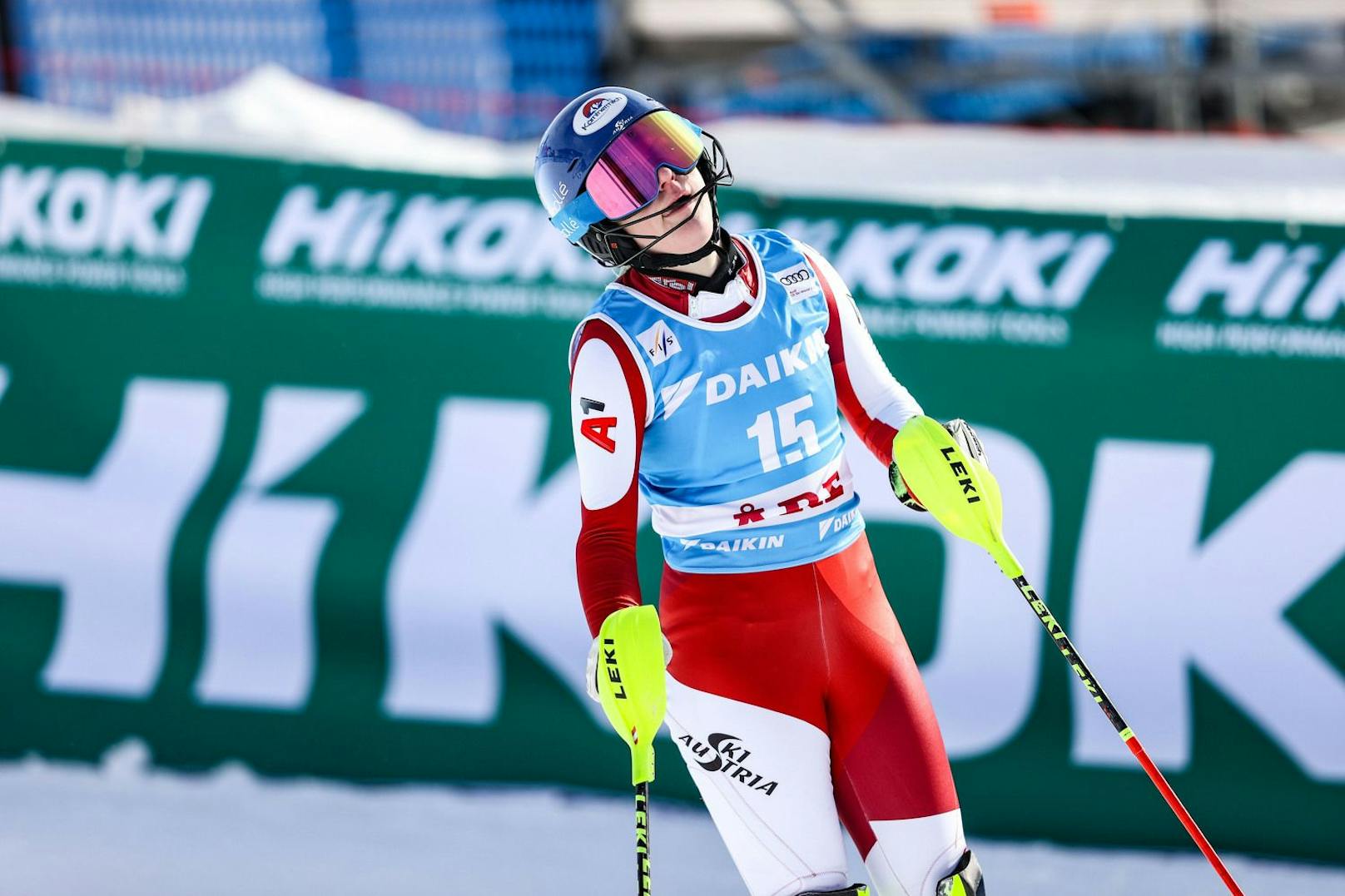 Katharina Truppe war bei der Slalom-Enttäuschung in Aare die beste ÖSV-Läuferin. 