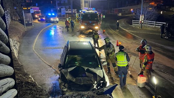 Auch in Sölden kam es zu einem schweren Verkehrsunfall. 