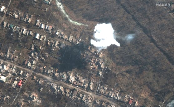 Überreste einer Stadt: Das fast vollkommen zerstörte Bachmut in der Ukraine.