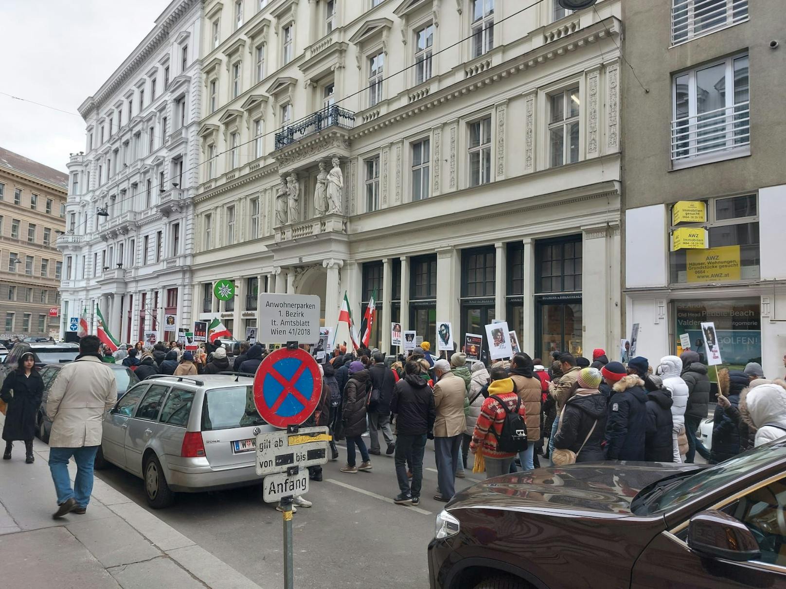 Eine Demonstration in der Wiener City sorgte Samstagnachmittag für Aufsehen.