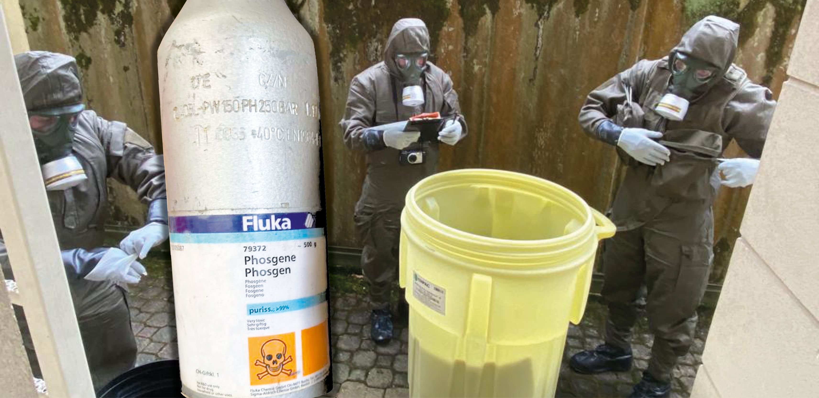 Die Kartusche dürfte das gefährliche Giftgas Phosgen enthalten. Das Bundesheer nimmt am Montag Untersuchungen vor.