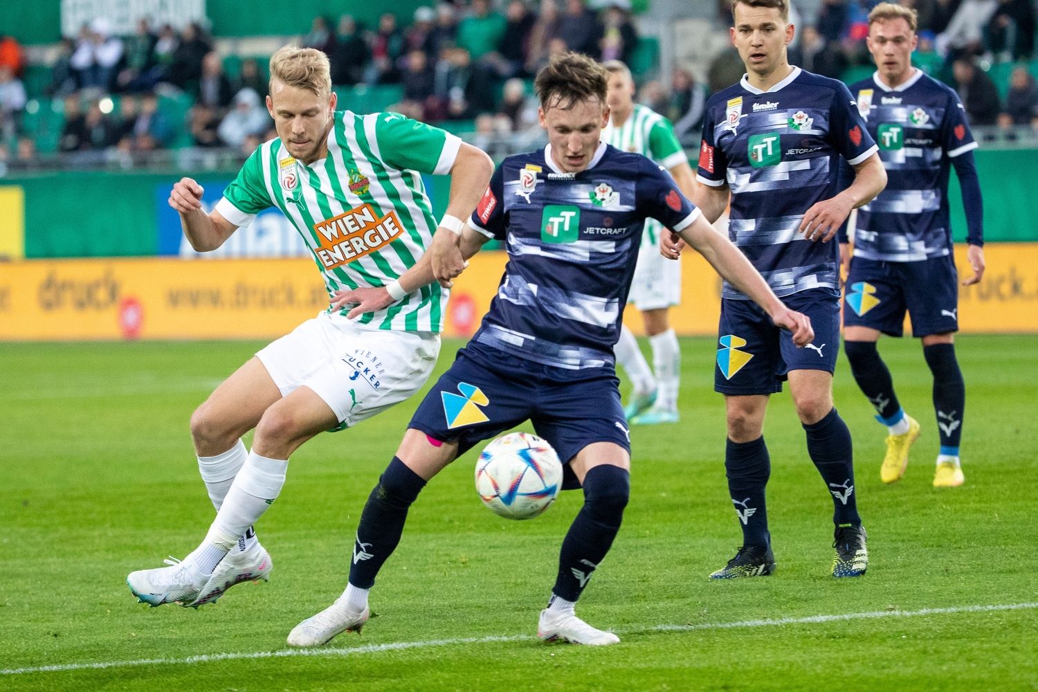 Harter Kampf in Wien-Hütteldorf.