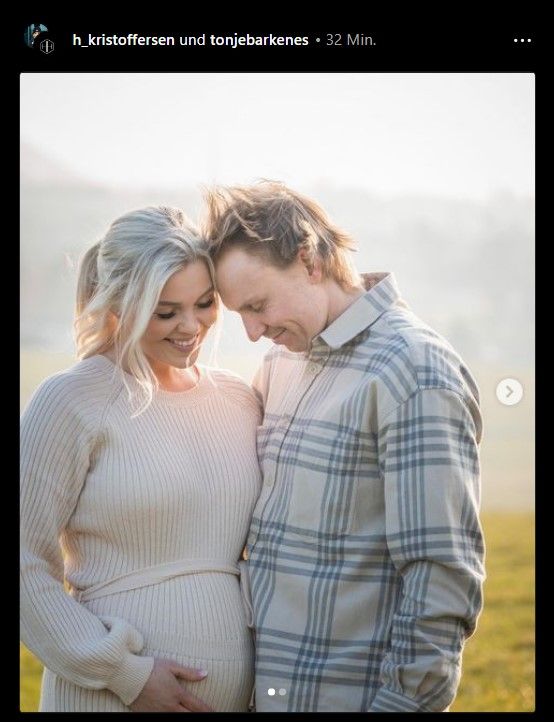Henrik Kristoffersen und Tonje Barkenes freuen sich auf den Nachwuchs.